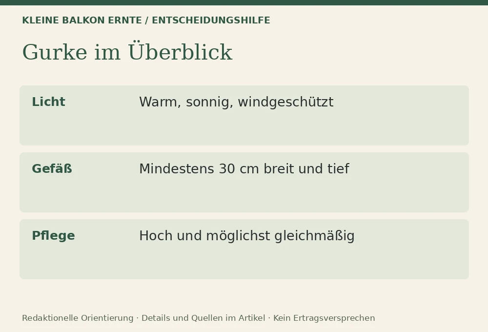 Gurken im Kübel anbauen: Entscheidungshilfe